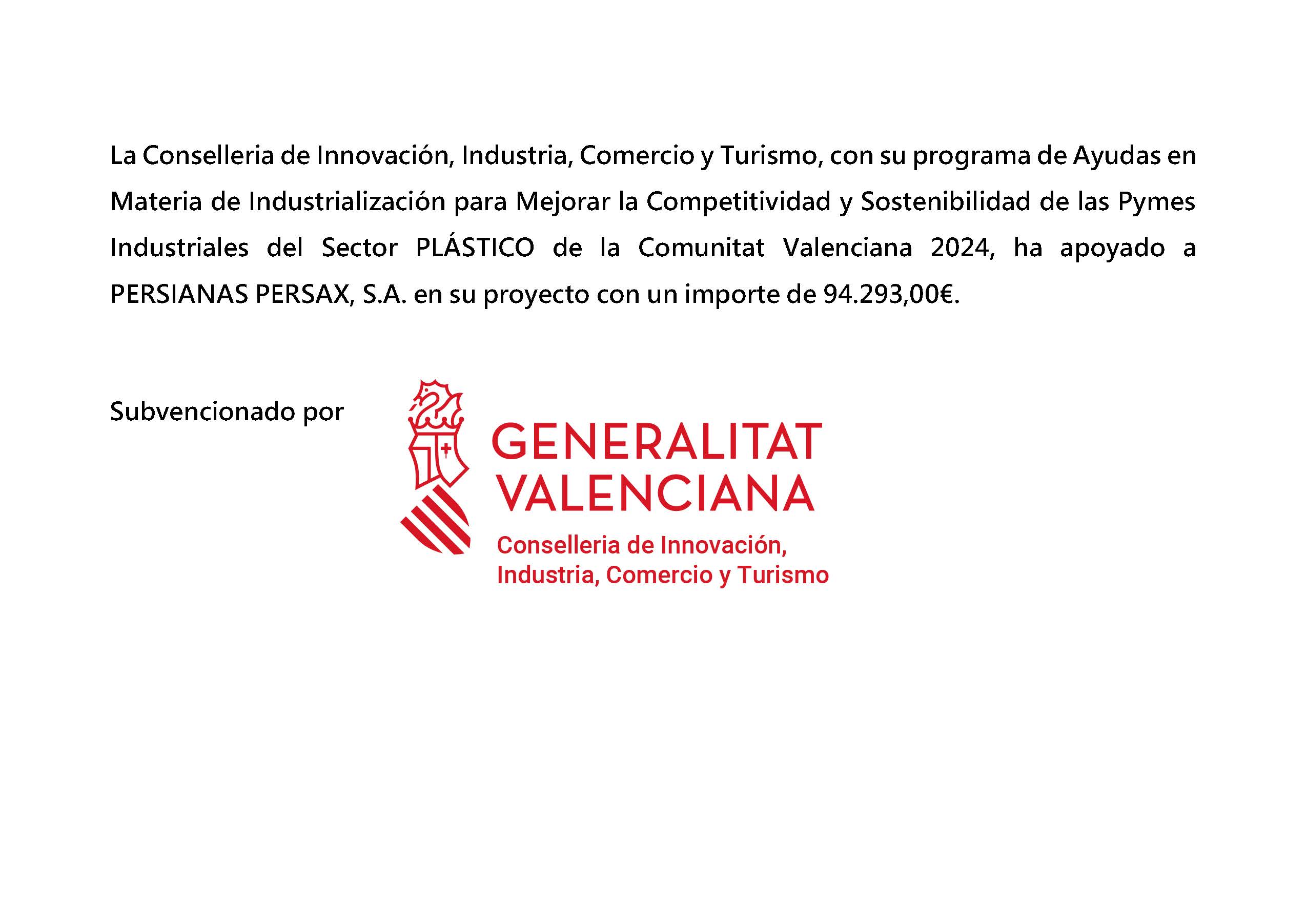 Fondo Europeo de Desarrollo Regional (FEDER) e IVACE 2025